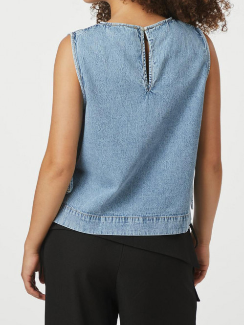Svetlana denim top lt blue 