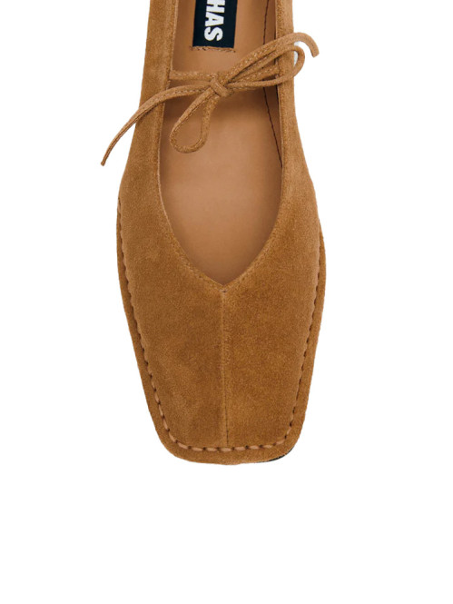 Sway ballerina suede tan 