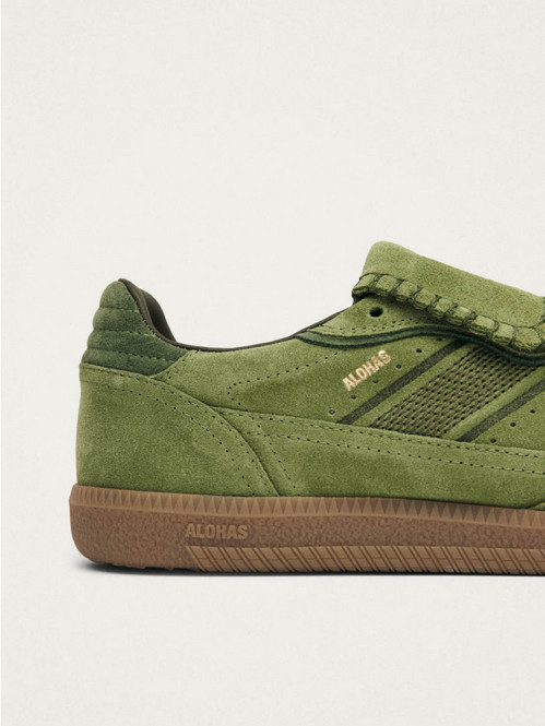 Tb 490 club sneaker suede green 