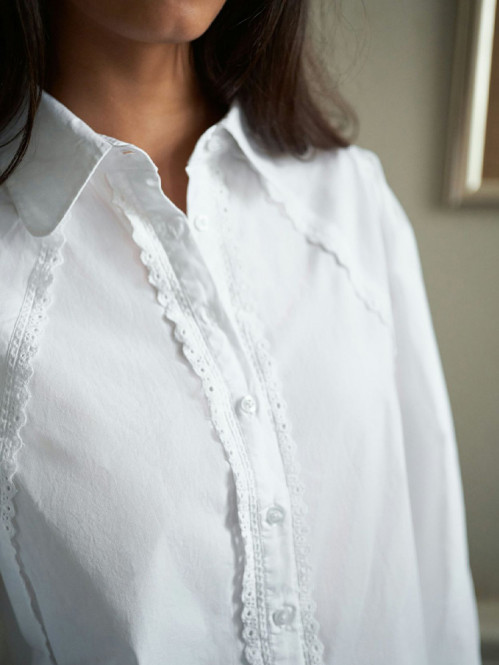 Tilly c poplin shirt white 