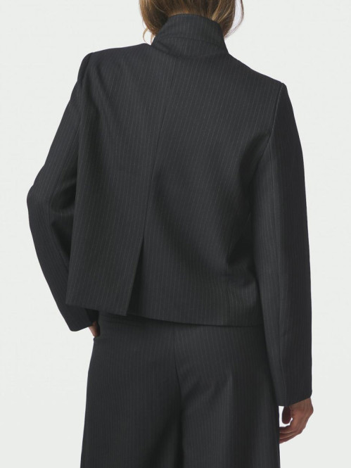 Tiria slim pinstripe blazer dk navy M