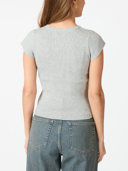 Tirra knit tee lt grey 