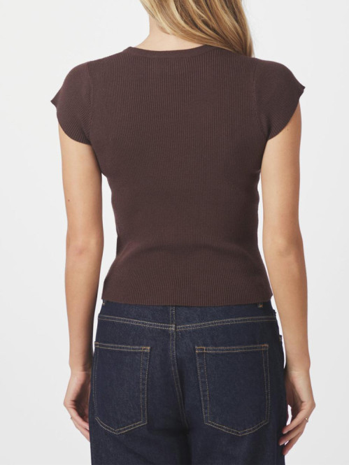 Tirra knit tee brown S