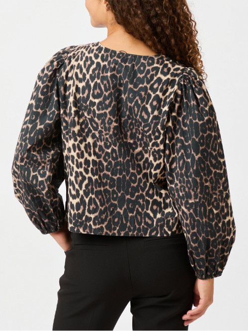 Tova blouse leopard S