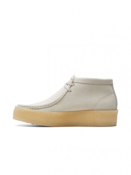 Wallabee cup bt shoe white nubuck 
