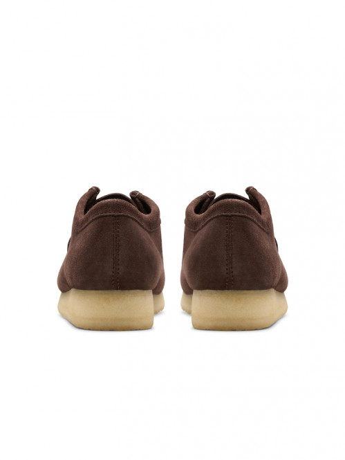 Wallabee moccasin dk brown suede 