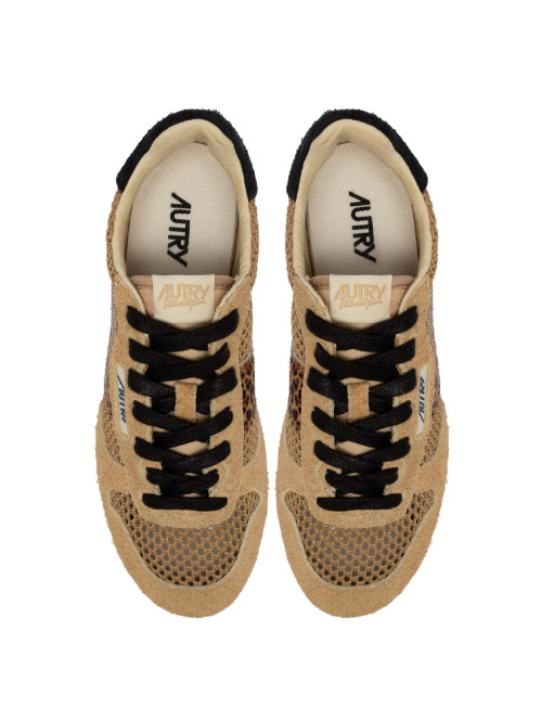 Windspin low wmns sneaker suede pony leopard 