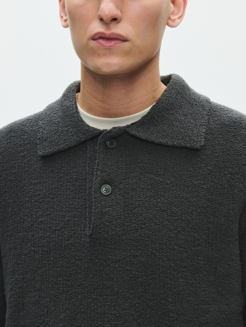 WWvisti polo knit p black 