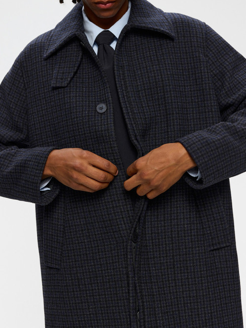 Yonatan coat grey check 