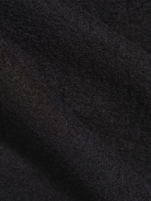Zip bomber wool fleece black 