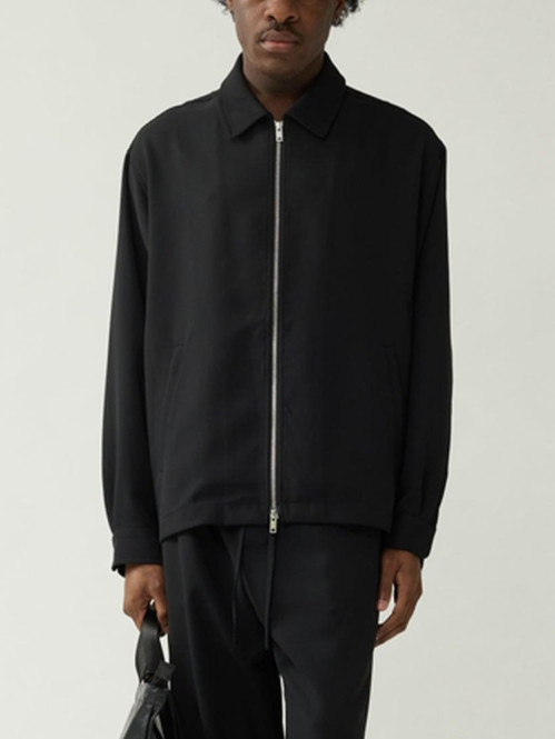 Zip up shirt black 
