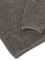 Zip bomber wool fleece jacket grey marl 