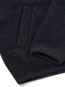 Zip bomber wool fleece jacket navy 