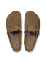 Boston suede sandals dark tea 