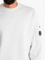 Cotton fleece crew neck blue fox 