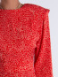 Light jacquard mini dress high risk red M