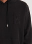Arne relaxed N logo hoodie black 