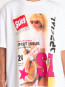 Lila oversized t-shirt white 