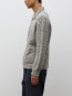 Aldrup donegal square cardigan lt grey mel 