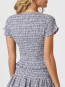 Aletta double check top blue 
