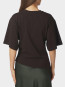 Alira boxy tee dark brown 