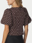 Anela dot blouse brown 