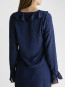 Anika burnout blouse navy 