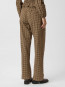 Astra check pants brown M