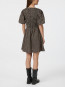Auda check smock dress black L