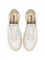 Medalist wmns sneaker suede white slv blue 