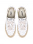 Medalist wmns sneaker suede white sponge 