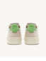 Medalist low wmns sneaker suede wht bud green 