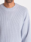 Big logo crewneck knit baby blue 