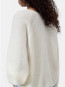 W knit crew neck pullover whipped S