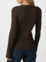 Clara stitch knit blouse dark brown L