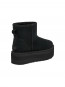 Classic mini platform boot black 