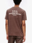 T-shirt apc printemps brown 