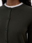 Crewneck cardigan longlseeve junip green 