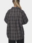 Dalma flannel check shirt warm grey 