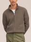 Danny full zip cardigan mable husk 