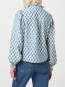 Delsie print blouse smoke blue 