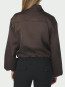 Denielle heave sateen jacket dk brown 