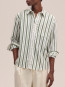 Deon ls shirt stripe capers L