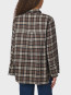 Dita flannel check shirt dk taupe 
