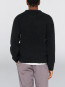Dun textured sweater black wash 