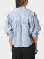 Etta flower stripe shirt light blue 