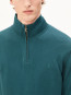 Faabes zip knit sweater petrol 