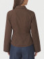 Fenli small check shirt aubergine 