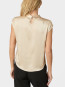 Fleur drapy satin blouse dark sand 