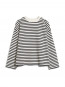 Frankaa stripe sweatshirt undyed black 